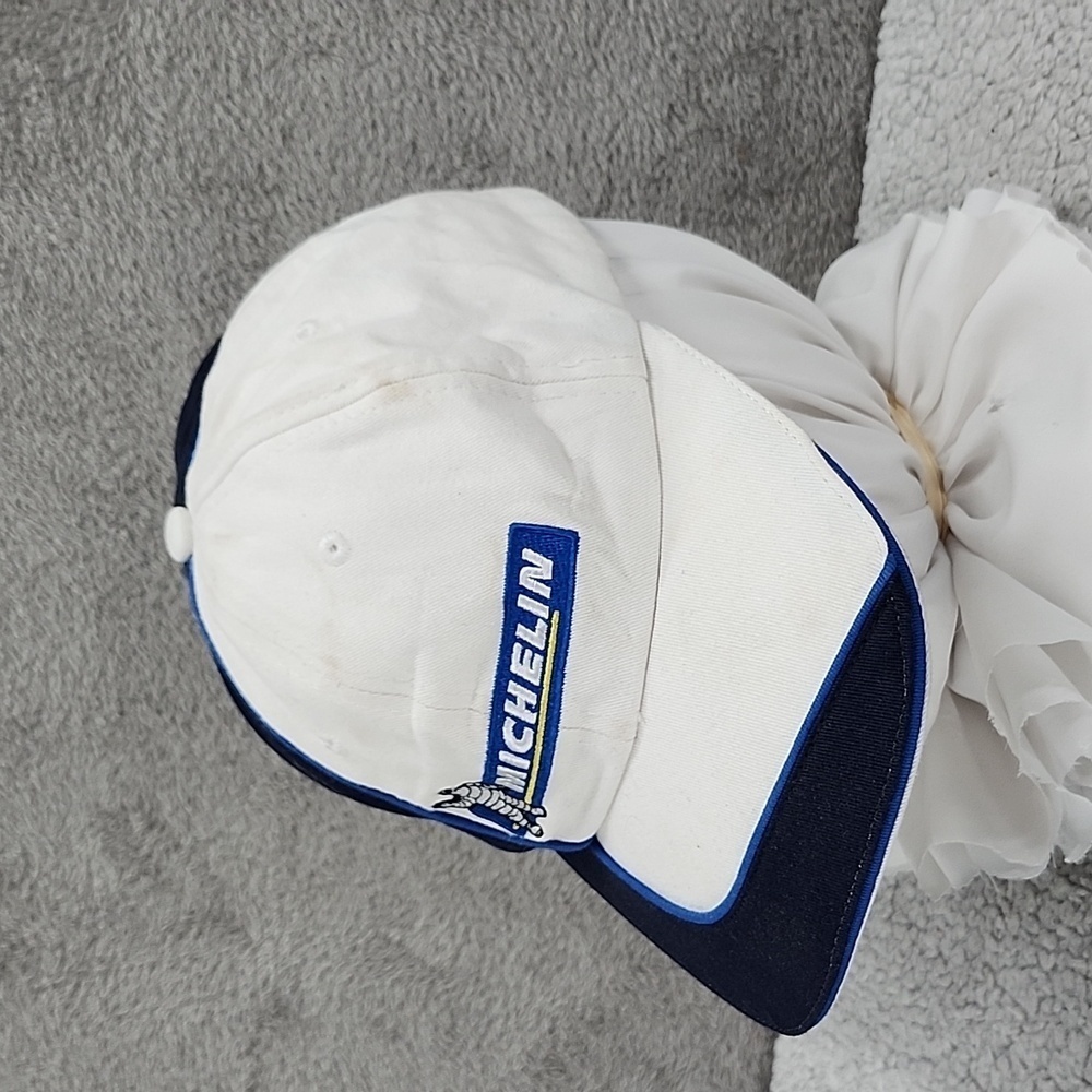 Michelin Man Logo White And Blue Adjustable Adult Hat